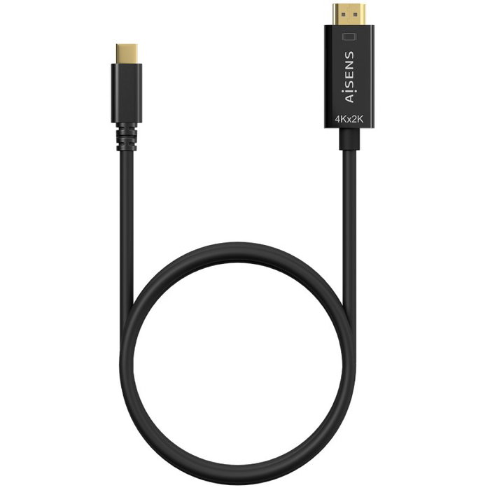 Aisens Cable Conversor USB-C a HDMI 4K@30Hz, 1.8m, Negro